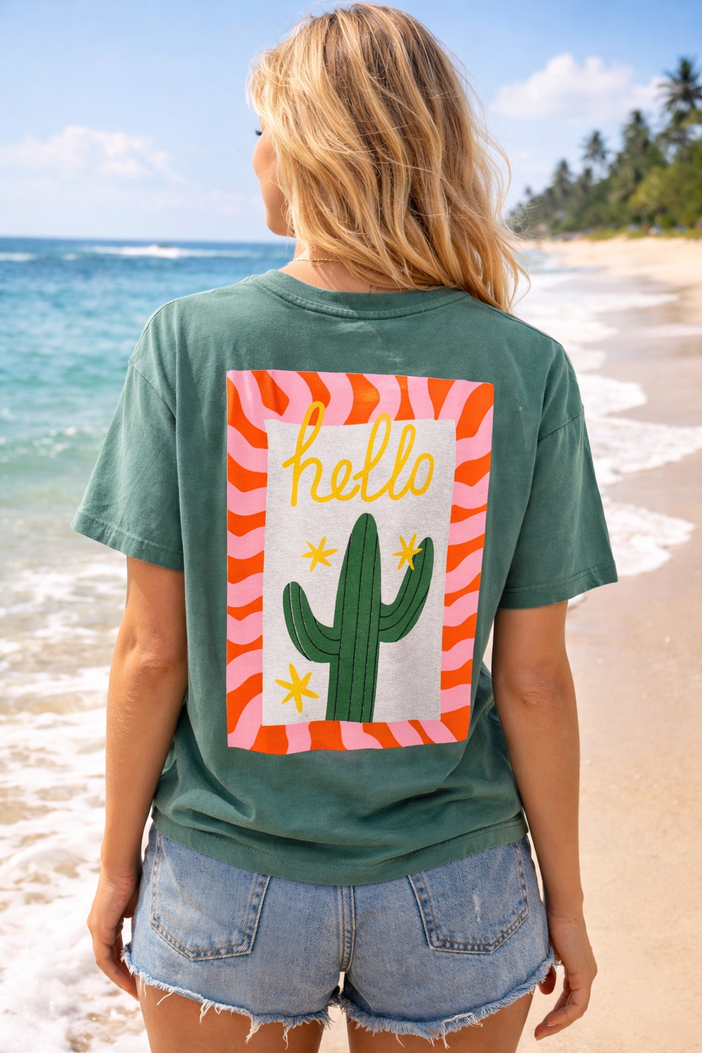Tee shirt Hello Cactus