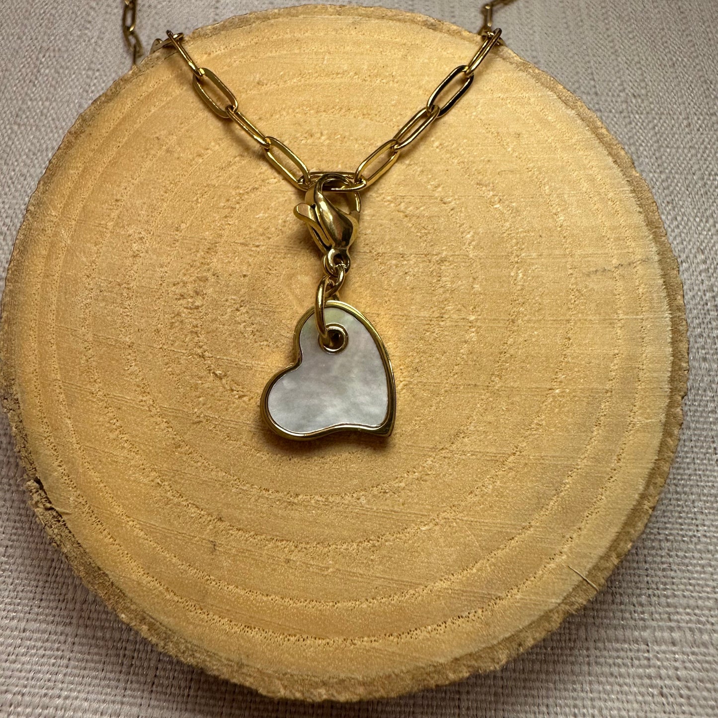 Coeur nacre Alaïa Bijoux