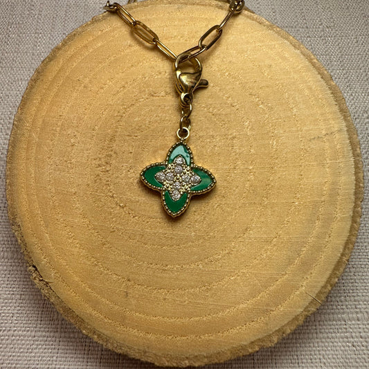 Trefle strass Alaïa Bijoux