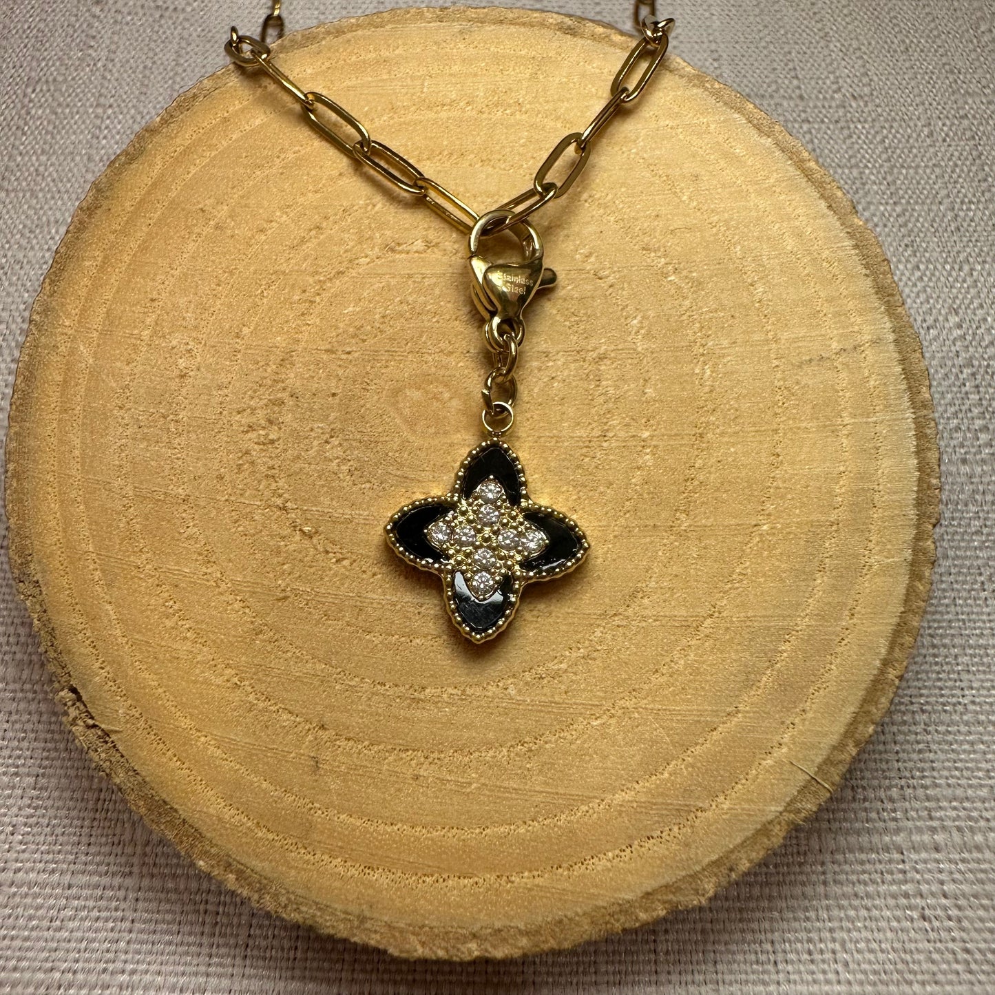 Trefle strass Alaïa Bijoux