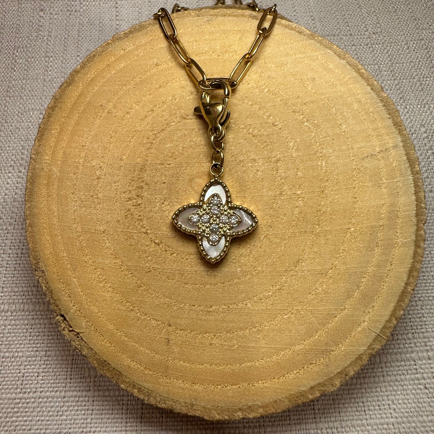 Trefle strass Alaïa Bijoux