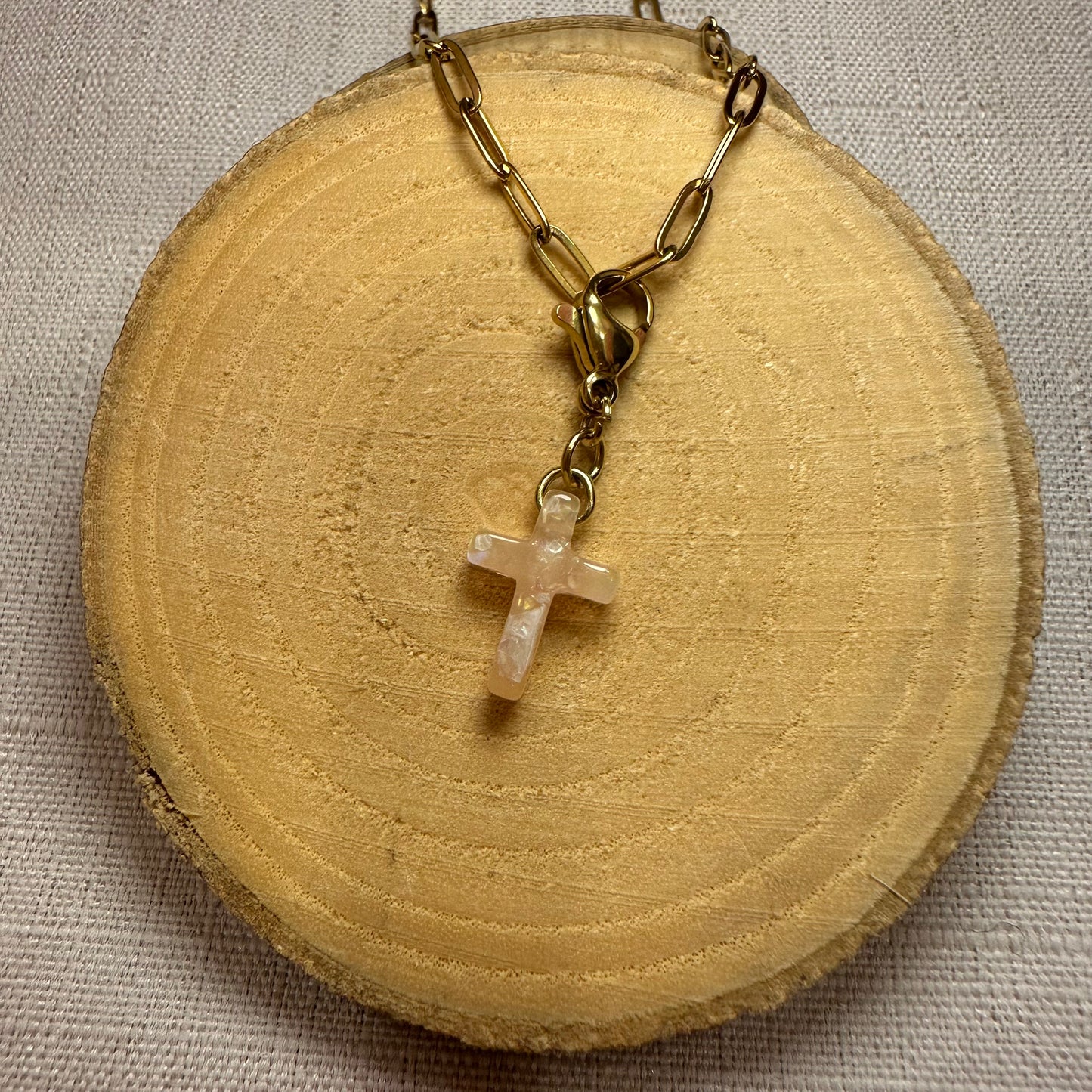 Croix colorée Alaïa Bijoux
