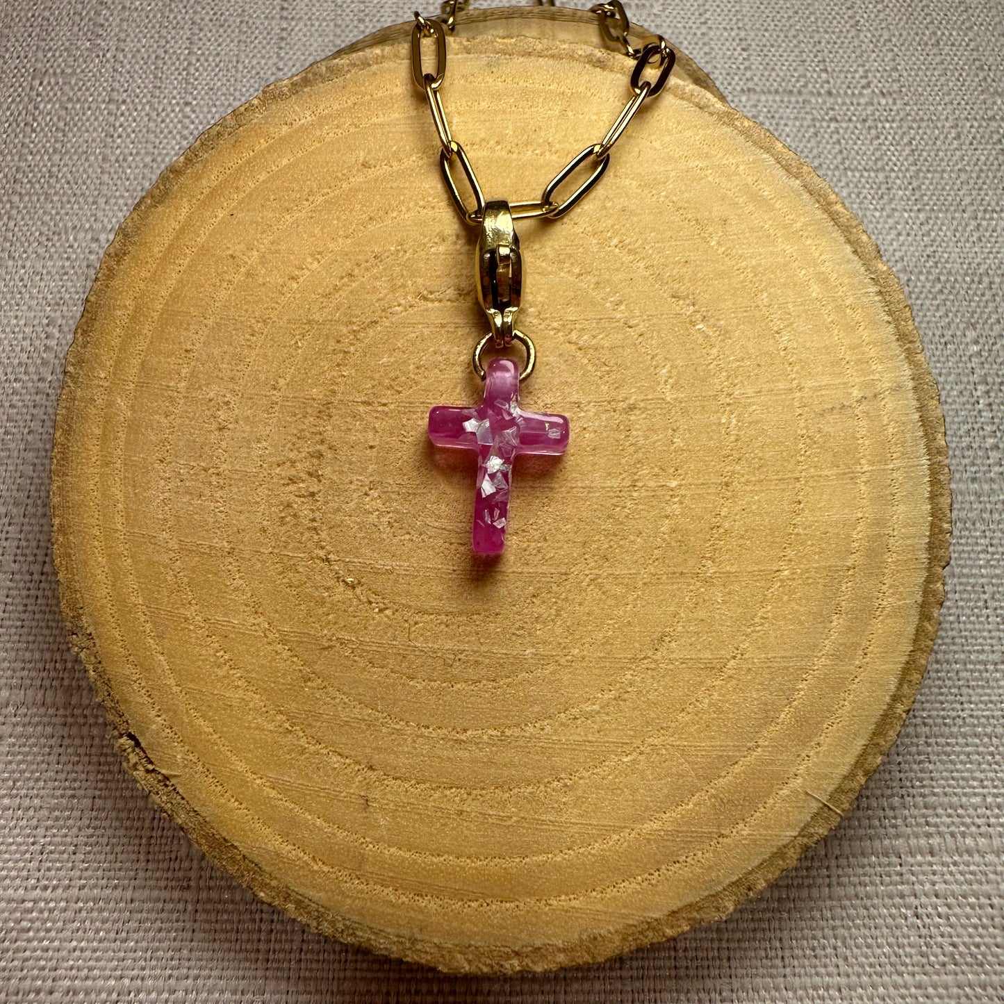 Croix colorée Alaïa Bijoux