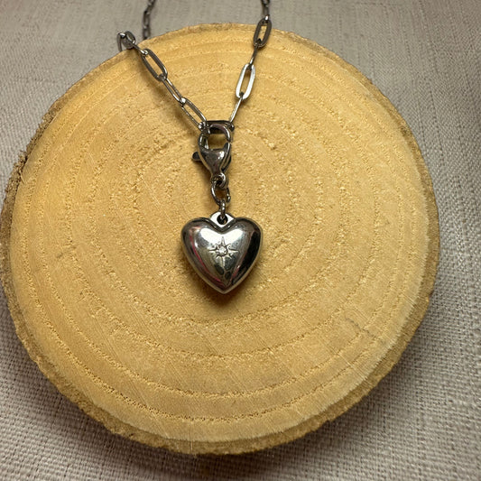 Coeur bombé strass Alaïa Bijoux