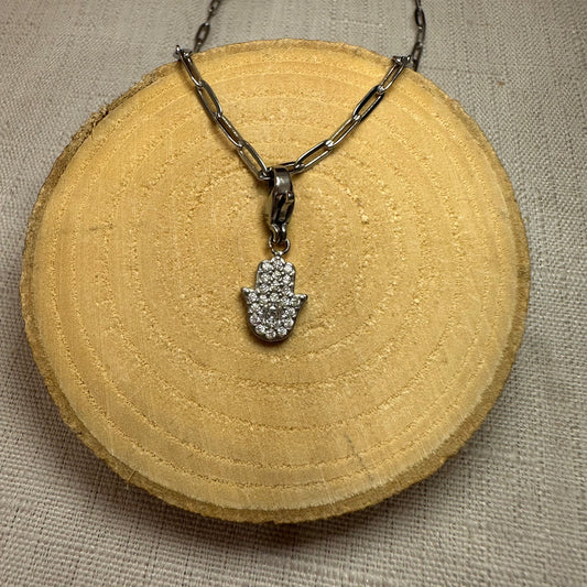 Ma petite main de fatma strass Alaïa Bijoux