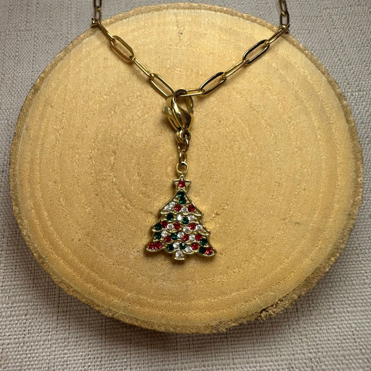 Gros charms de noel a strass Alaïa Bijoux