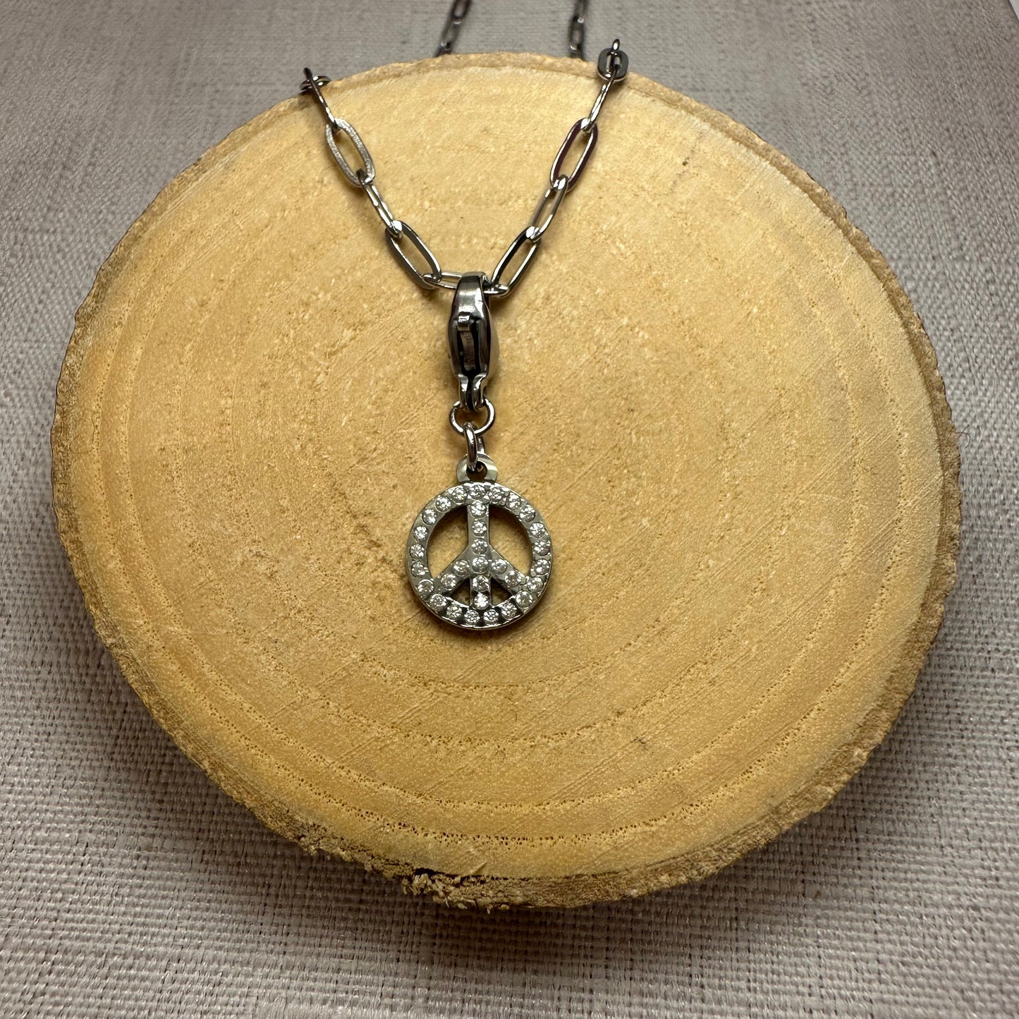 Peace and love strass Alaïa Bijoux