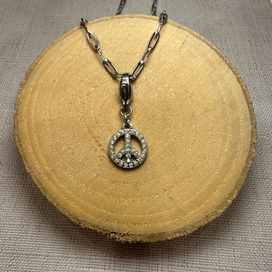 Peace and love strass Alaïa Bijoux