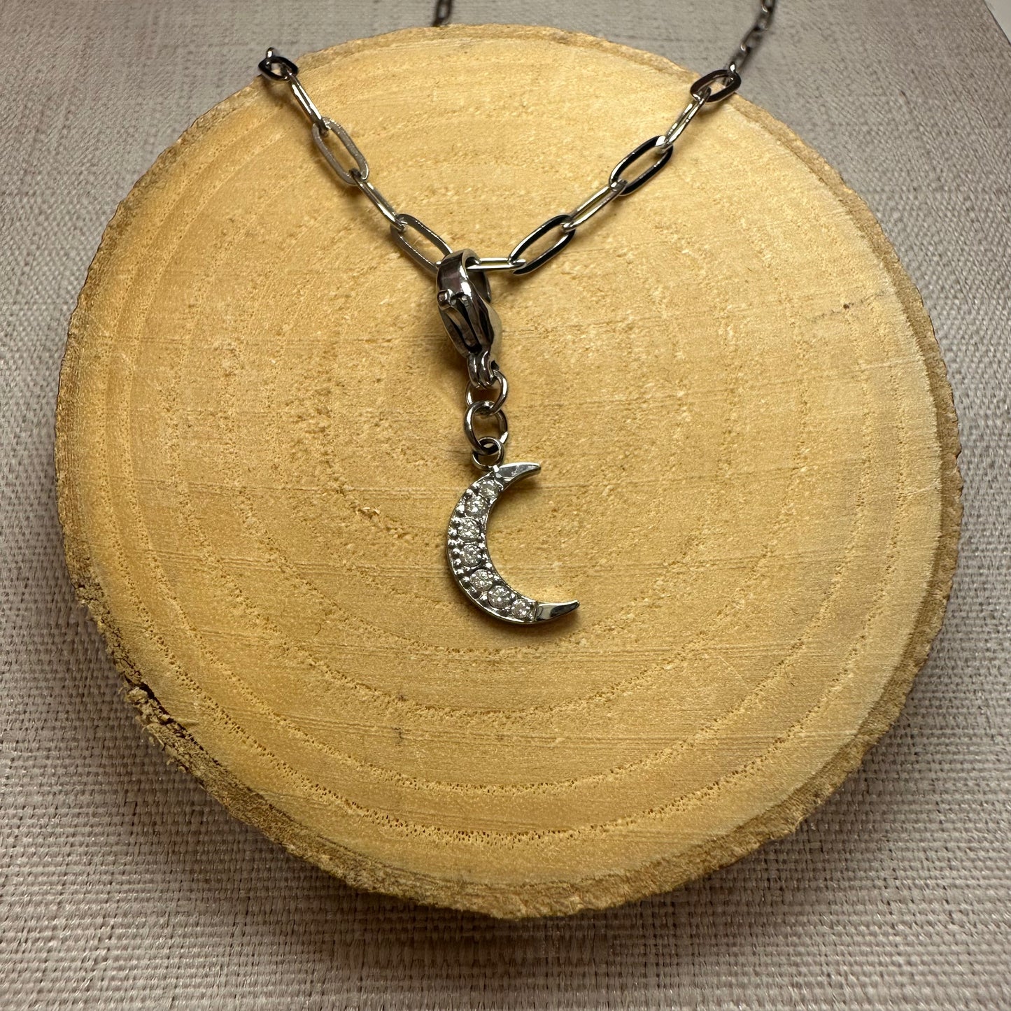 Lune Fine strass Alaïa Bijoux