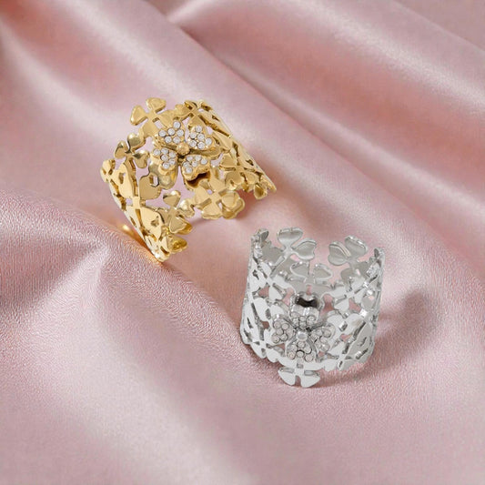 Bague fleurs