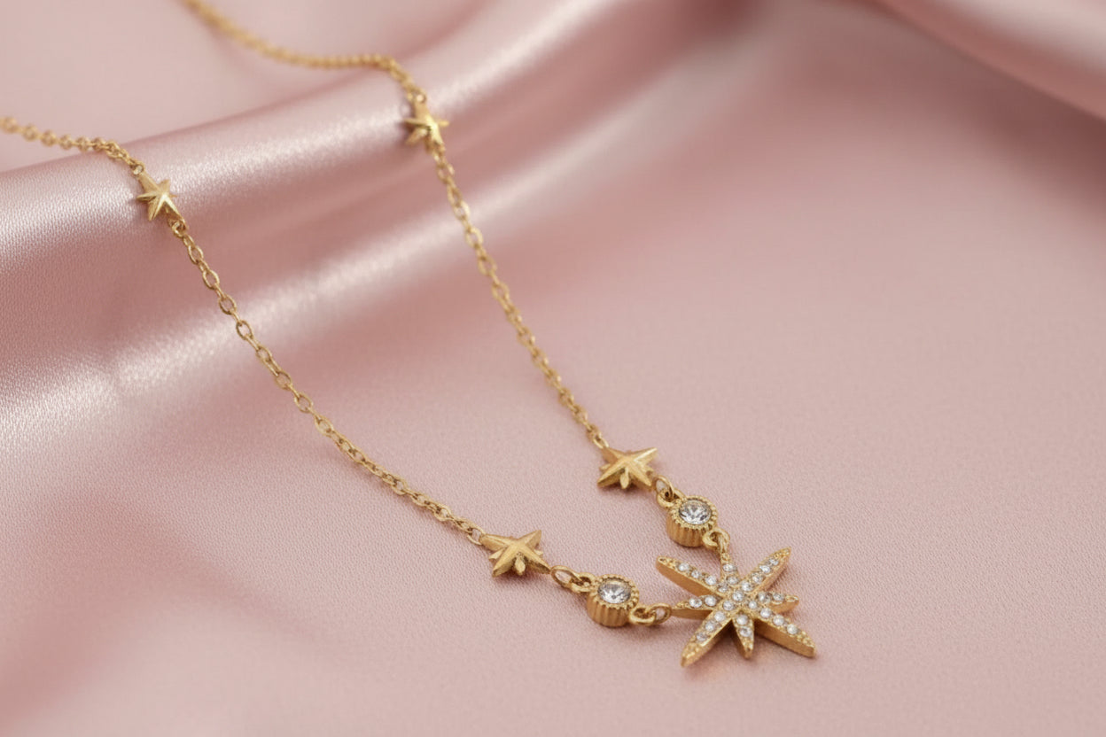 Collier nuit étoilée