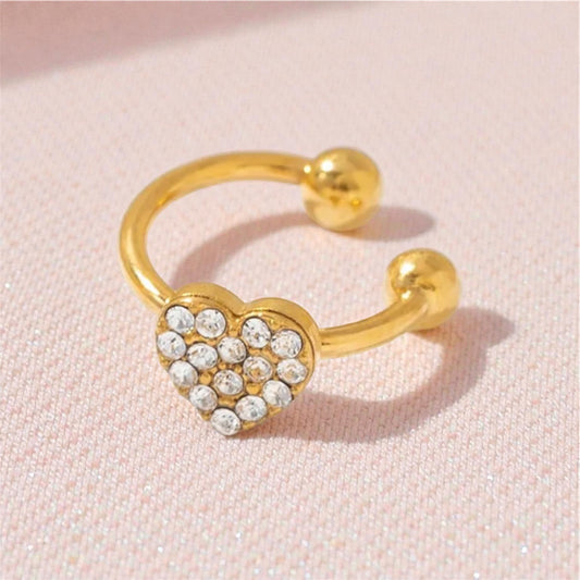 Bague d’oreille cœur