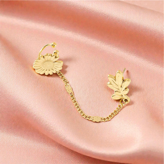 Bague d’oreille tournesol