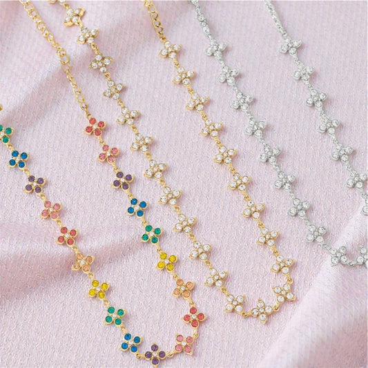 Collier fleur Élégance