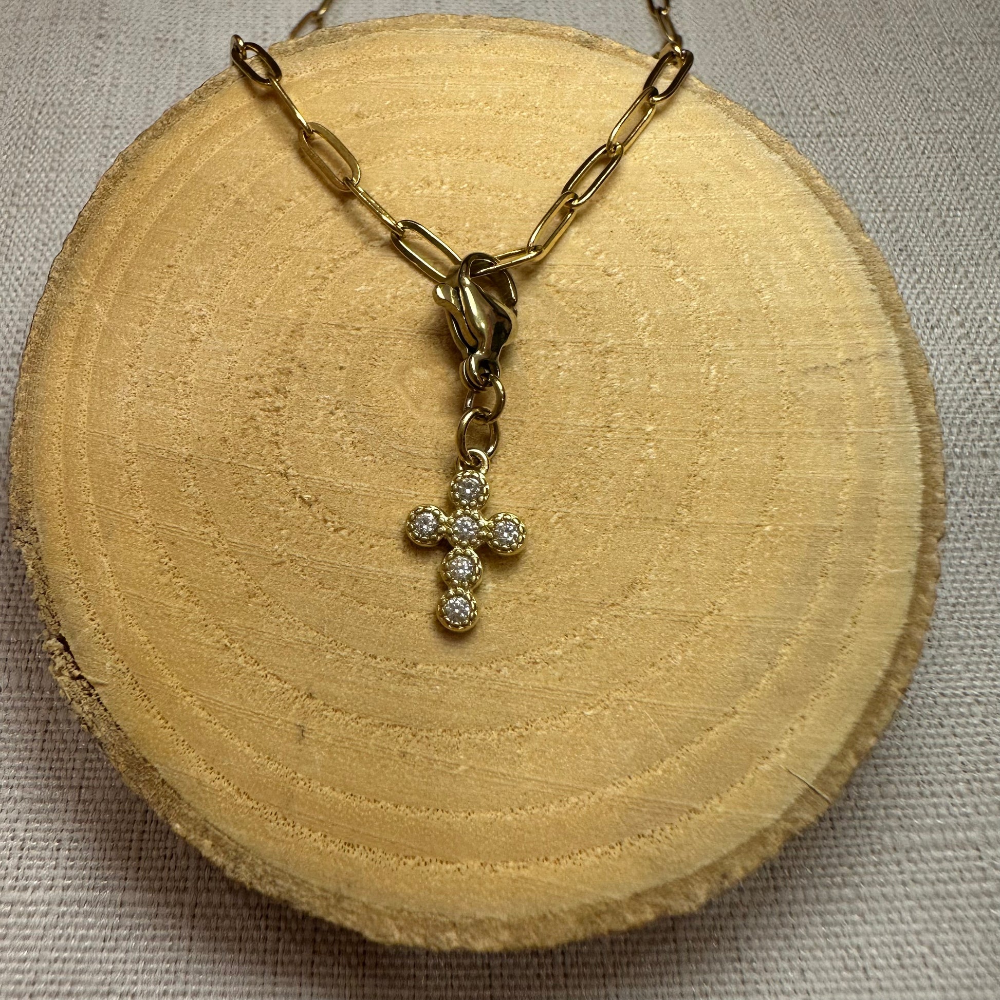 Croix strass Alaïa Bijoux