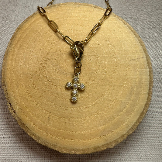 Croix strass Alaïa Bijoux