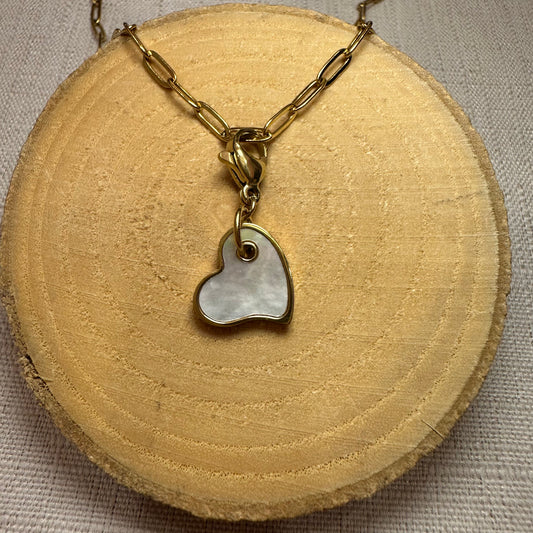 Coeur nacre Alaïa Bijoux