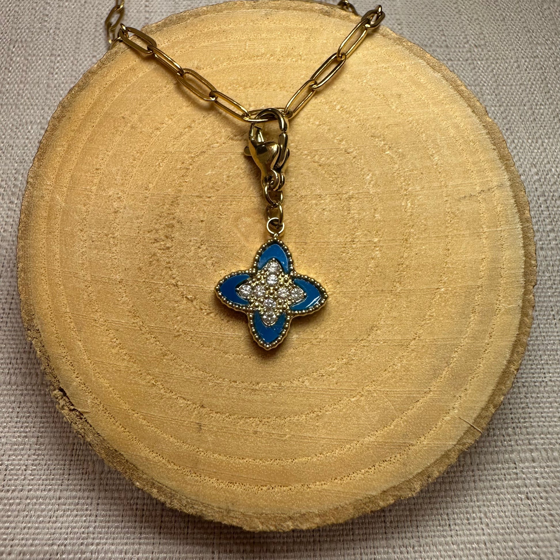 Trefle strass Alaïa Bijoux