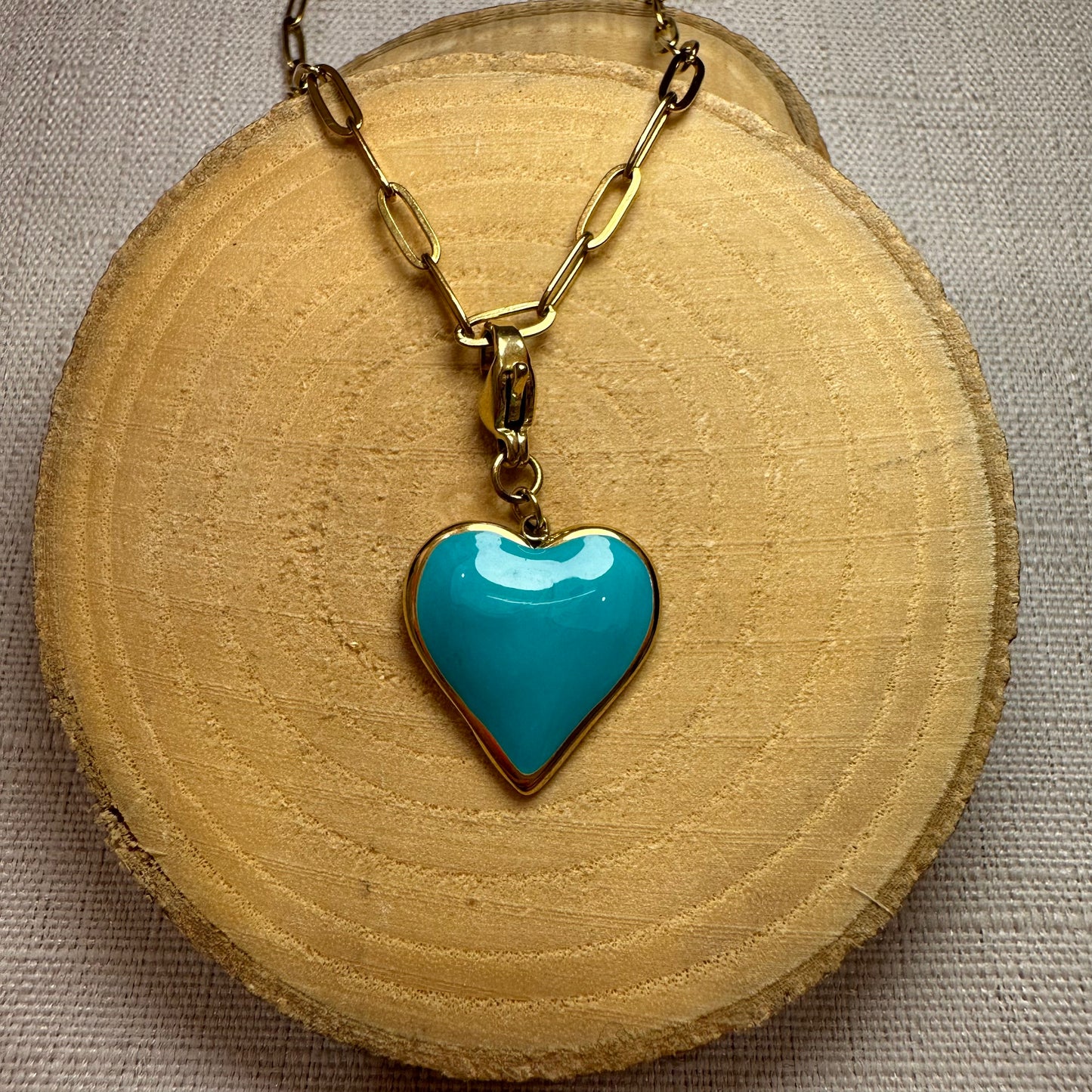 Gros coeur coloré Alaïa Bijoux