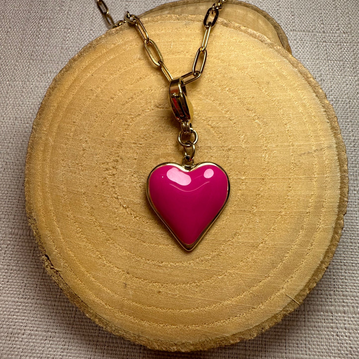 Gros coeur coloré Alaïa Bijoux