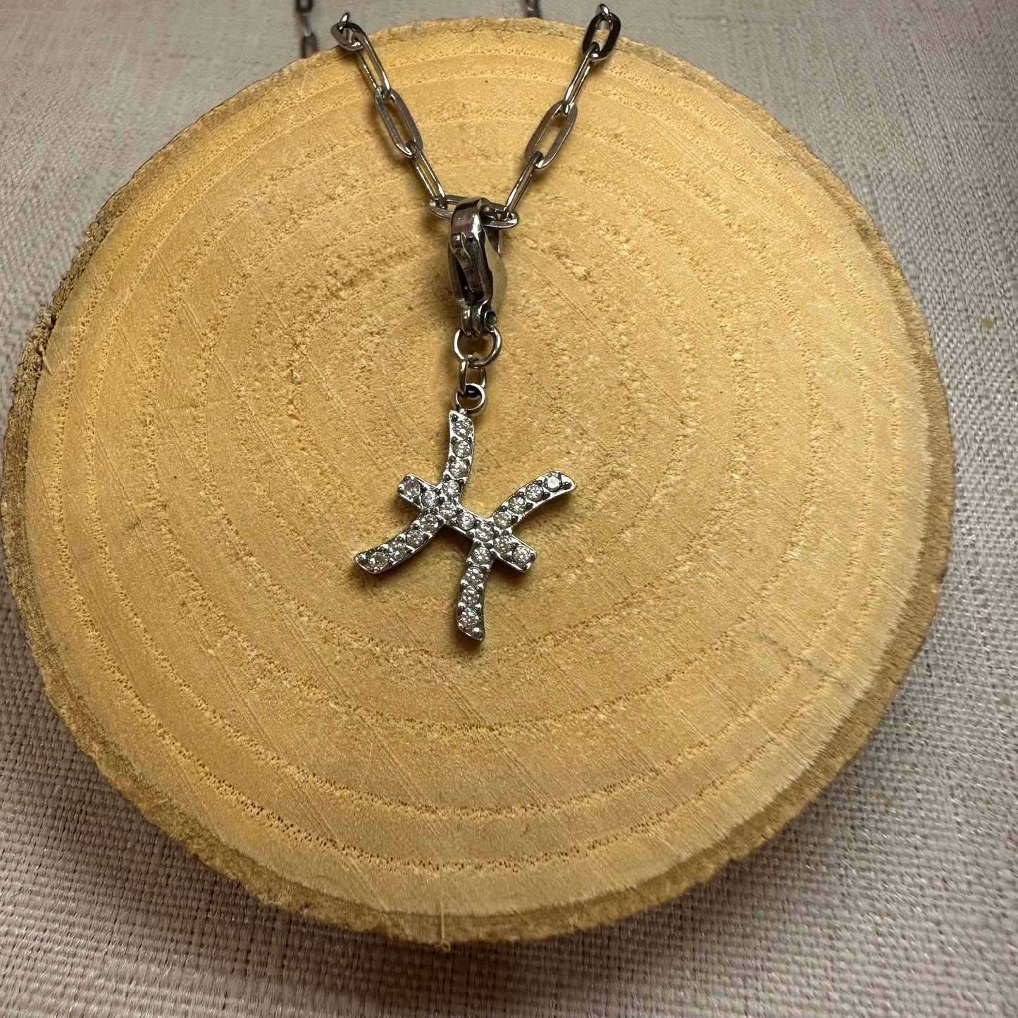 Signes Astro argent strass Alaïa Bijoux