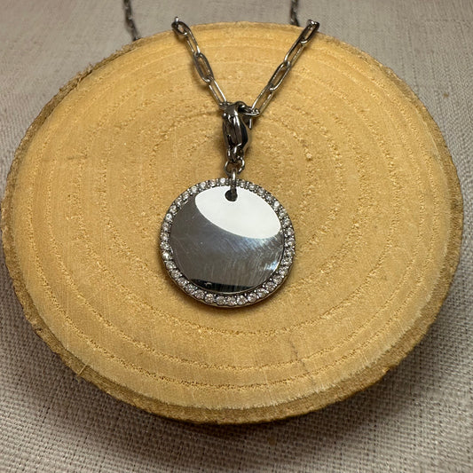 Medaillon strass Alaïa Bijoux