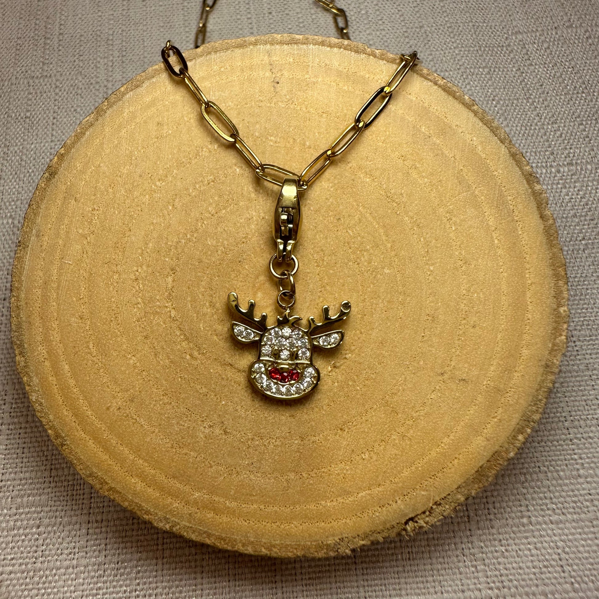 Gros charms de noel a strass Alaïa Bijoux