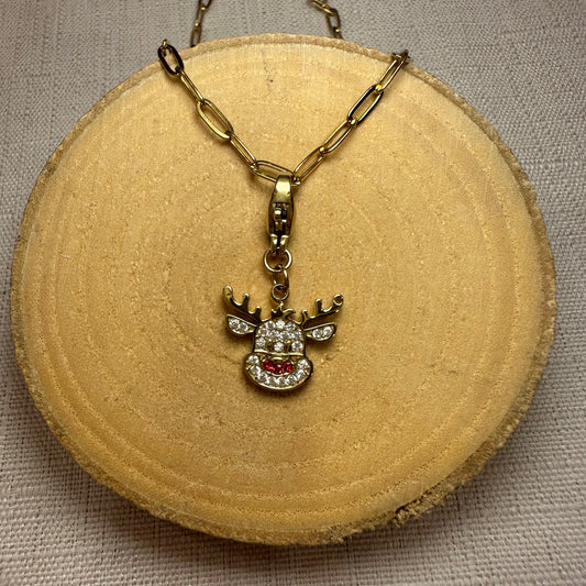 Gros charms de noel a strass Alaïa Bijoux