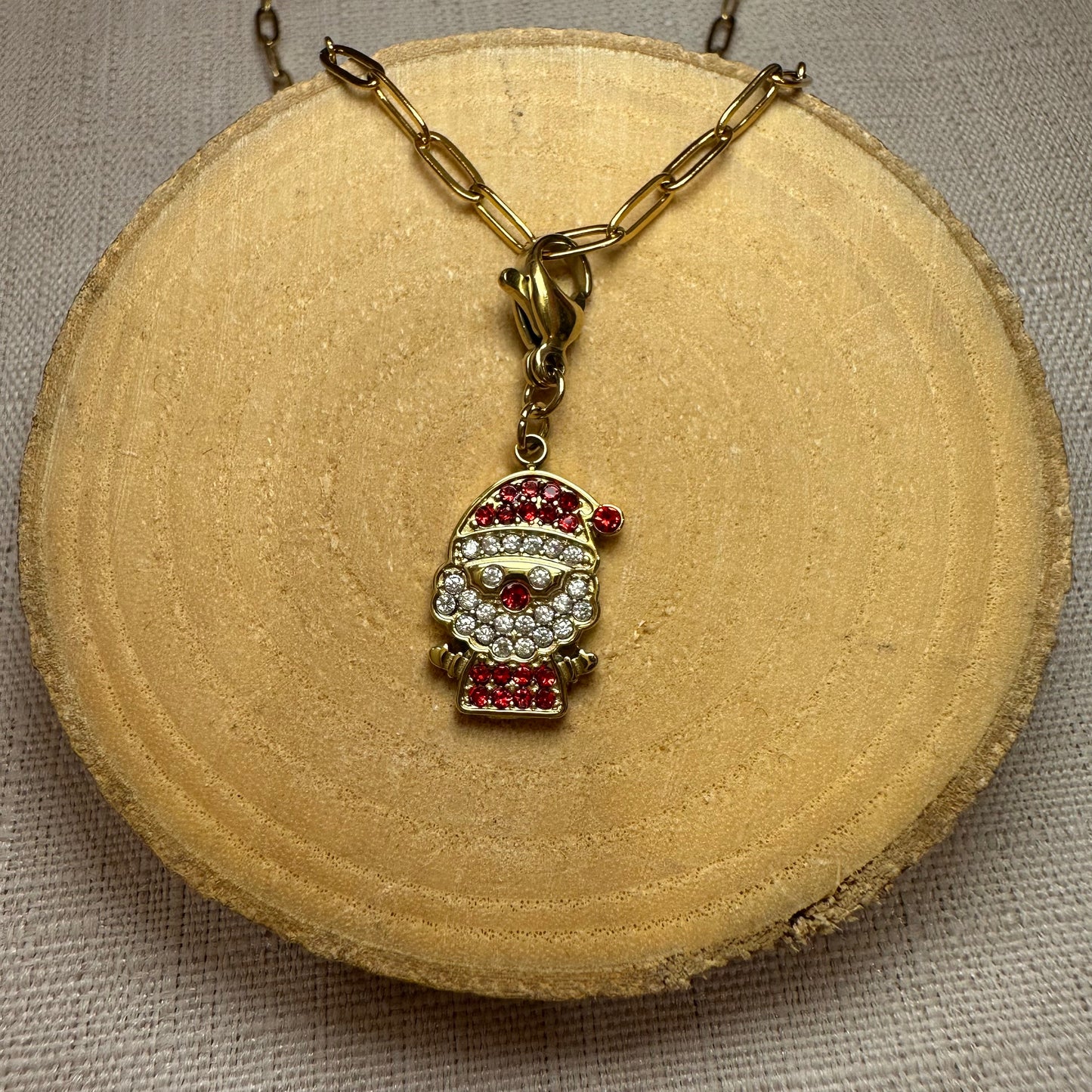 Gros charms de noel a strass Alaïa Bijoux
