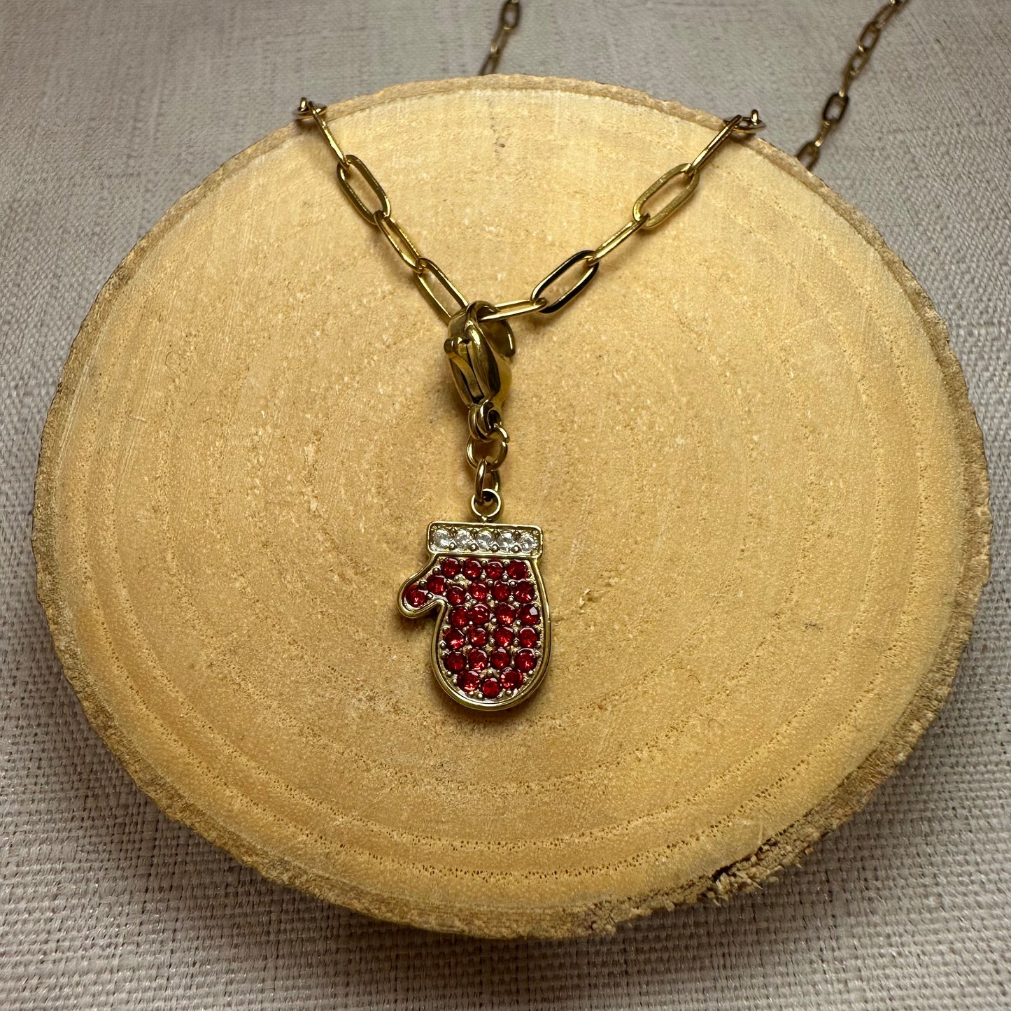 Gros charms de noel a strass Alaïa Bijoux