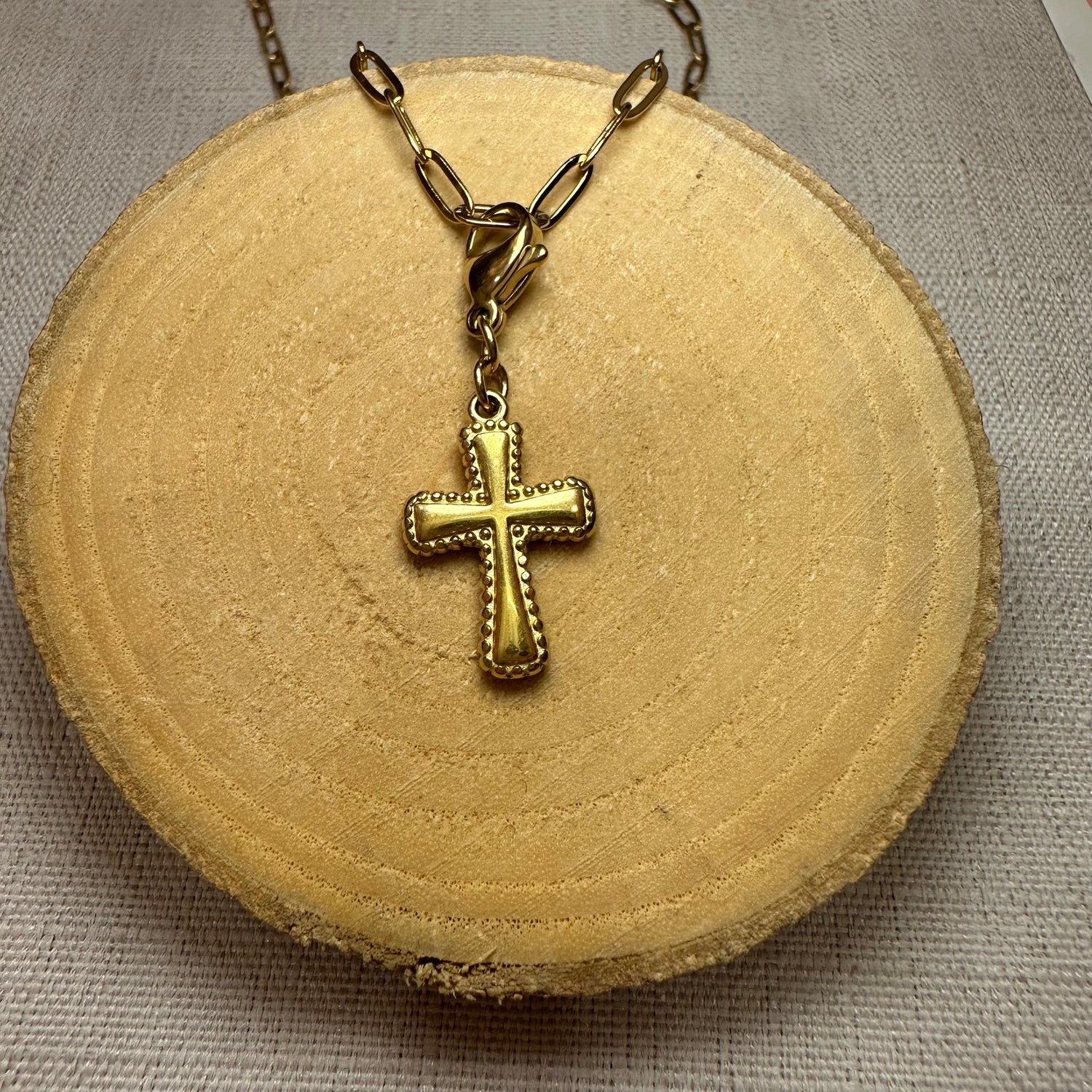 Croix dentelle Alaïa Bijoux
