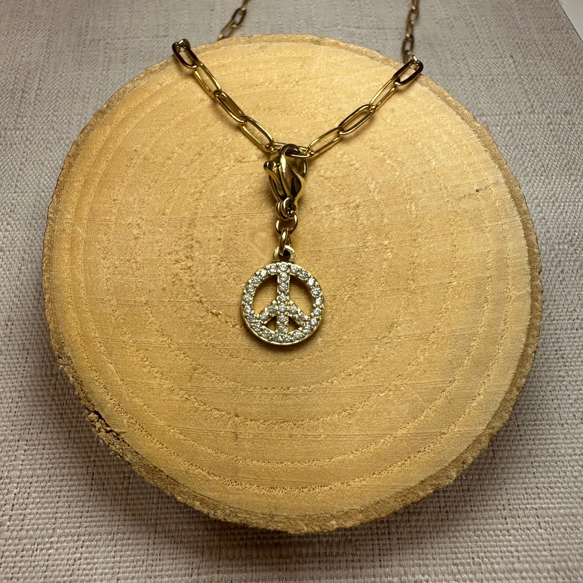 Peace and love strass Alaïa Bijoux